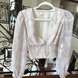 Wilfred White Floral Blouse